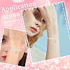 4Pcs Brass Pave Clear Cubic Zirconia Connector Charms KK-BBC0016-60-5