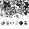 180Pcs 6 Style Natural Wood Beads WOOD-BT0001-09-1