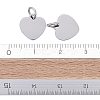 Anti-Tarnish 304 Stainless Steel Stamping Blank Tag Charms STAS-I311-18P-4