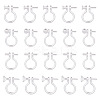 80Pcs 4 Styles Plastic Clip-on Earring Findings KY-AR0001-29-1