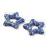Star Shape Polymer Clay Rhinestone Beads CLAY-NH0001-06H-2
