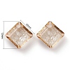 Embossed Glass Rhinestone Pendants GLAA-J101-03A-001GS-3