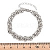 304 Stainless Steel Double Link Chain Bracelets for Women SA-H001-23P-5