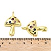 Rack Plating Brass Micro Pave Cubic Zirconia Pendants X-KK-A205-01G-01-3