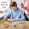 DIY Diamond Painting Evil Eye Theme Cup Mat Kits DIY-TAC0028-02-11
