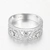 925 Sterling Silver Cubic Zirconia Finger Rings X-RJEW-I044-08-2