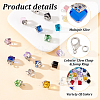 DIY Rhombus Pendant Decoration Making Kit DIY-OC0010-49-4