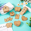 150Pcs 5 Styles Kraft Paper Earring Display Cards DIY-TA0006-04-5