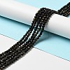 Natural Golden Sheen Obsidian Beads Strands G-P476-01A-04-2