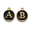 Golden Plated Alloy Enamel Charms ENAM-US0001-01-RS-2