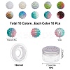 SUNNYCLUE 100Pcs 10 Colors Imitation Pearl Acrylic Berry Beads for DIY Stretch Bracelets Making Kits DIY-SC0015-38-2
