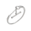 OT Clasp 925 Sterling Silver Adjustable Finger Rings for Women FS-WGF9FBF-01-5
