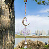 6 Sets 6 Colors Transparent Glass Bead Caps GLAA-BY0001-06-9