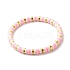 Handmade Polymer Clay Heishi Beads Stretch Bracelets Set BJEW-JB07397-9