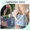 7Pcs 7 Colors Acrylic Flower Pendant Decorations HJEW-SC0002-09-4
