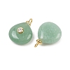 Natural Green Aventurine Pendants KK-B157-42E-06-2