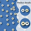 400Pcs 2 Colors CCB Plastic Beads CCB-FS0001-11-2
