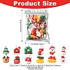 48Pcs 12 Styles Christmas Theme Opaque Resin Pendants RESI-FS0001-73-4