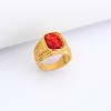 Alloy Rhinestone Finger Rings for Men FS-WG512DB-12-1