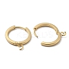 201 Stainless Steel Huggie Hoop Earrings Findings STAS-A167-01D-G-2