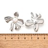 304 Stainless Steel Stud Earrings EJEW-C133-03P-3