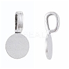Tibetan Style Alloy Glue On Flat Pad Pendant Bails LS-TIBEP-1124-AS-LF-1