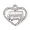 304 Stainless Steel Charms SA-CBAE30B-03G-P-1