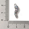Rack Plating Brass Micro Pave Cubic Zirconia Pendant KK-A229-03C-P-3
