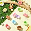 28Pcs 7 Colors Opaque Resin Cabochons RESI-CJ0004-67-6