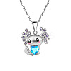 Alloy Animal Axolotl Pendant Necklaces for Women FS-WGED7AD-03-1