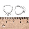 SHEGRACE Brass Hoop Earrings Findings XGR0159P-91P-3