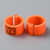 Plastic Poultry Leg Identification Bands AJEW-WH0415-99A-2