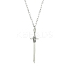 Gothic 304 Stainless Steel Cable Chain Necklaces NJEW-JN04983-01-1