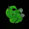 Luminous Transparent Resin Pendants RESI-E056-03P-01-1