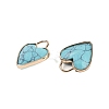 Synthetic Turquoise Faceted Pendans KK-L218-005G-02-2