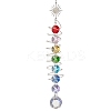 Glass Round & Octagonal Beads Hanging Suncatchers HJEW-JM04605-02-2