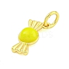 Rack Plating Brass Enamel Pendants KK-U021-04-G-3