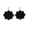 Natural Obsidian Pendants G-T144-12K-1