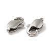 Tarnish Resistant 304 Stainless Steel Lobster Claw Clasps STAS-F094-05A-P-2