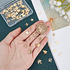 80Pcs 8 Style Brass Charms KK-FH0002-12-4