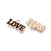 Valentine's Day Theme Alloy Enamel Pendants ENAM-T020-50D-01-2