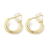 Brass Clip-on Earrings for Women Men LS-KK-K371-26G-1