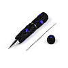 Heart Resin & Polymer Clay Pave Rhinestone Ball-Point Pen AJEW-T013-03M-4