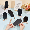 Coffin Shape  Wood Mini Chalkboard Message Board Signs AJEW-WH0567-61-3