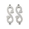 Non-Tarnish 304 Stainless Steel Connector Charms STAS-P344-13P-1