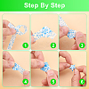 3 Sets 10 Colors Luminous Lucky Star Origami Paper DIY-CP0010-81-5