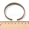 Alloy Cuff Bangles for Women BJEW-B129-01-3