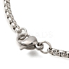 Viking 201 Stainless Steel Black Enamel Box Chain Trinity Knot Cross Pendant Necklaces for Men LS-NJEW-S003-07P-4