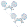 Plastic Hair Bands OHAR-WH0042-02C-1