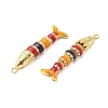 Brass Micro Pave Cubic Zirconia Enamel Pendants KK-G539-02G-01-2